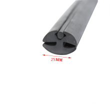 three-port glass bead seal profile Extrusion Density Waterproof EPDM rubber sealing strip